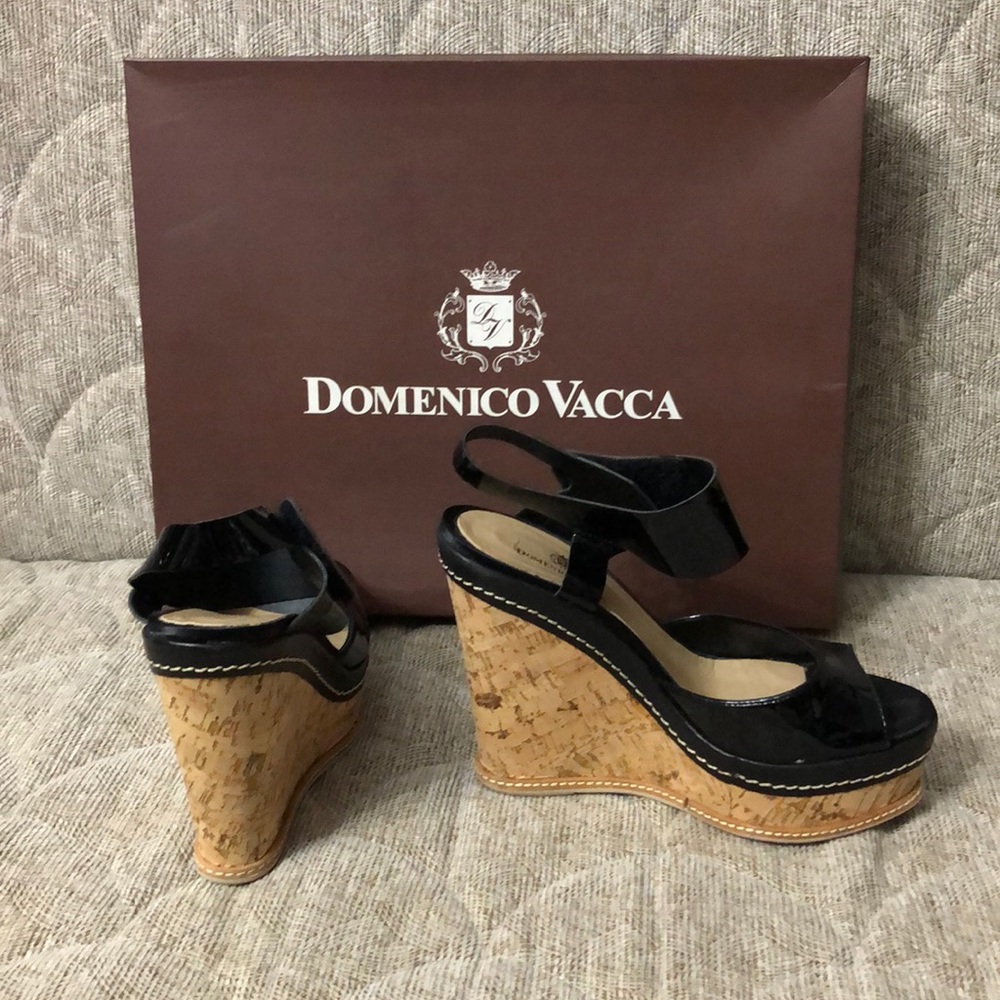 DOMENICO VACCA PLATFORM SANDALS SIZE 39 - Picture 7 of 8